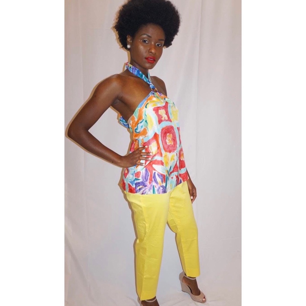 Multi Colored Halter Top